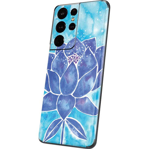 Cat Coq Blue Lotus Galaxy S21 Ultra 5G Skin